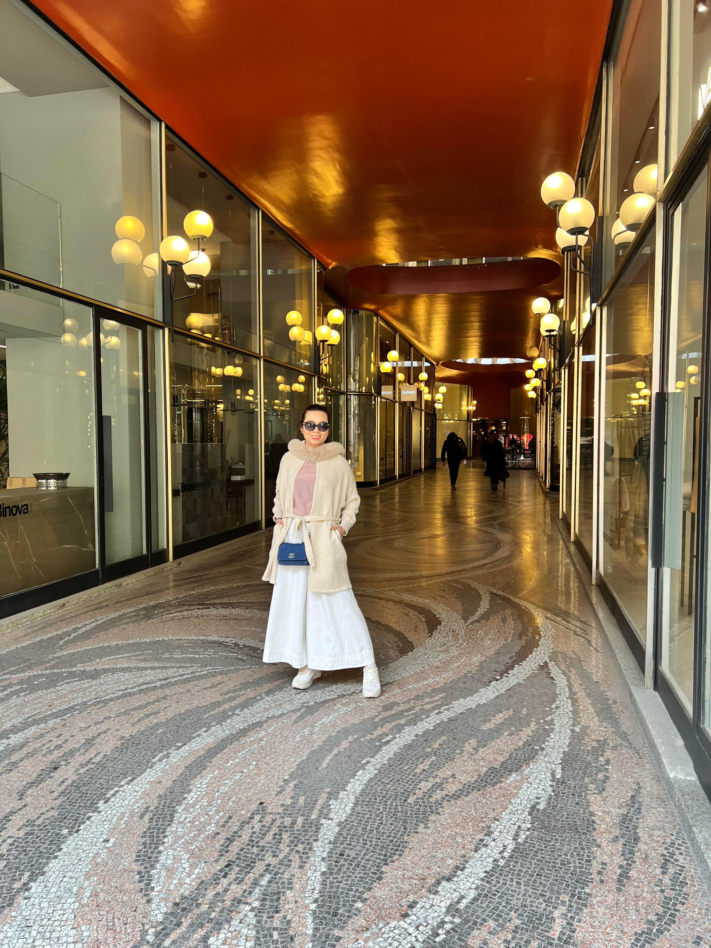 Cashmere Wrap Cardigan with Fox Fur