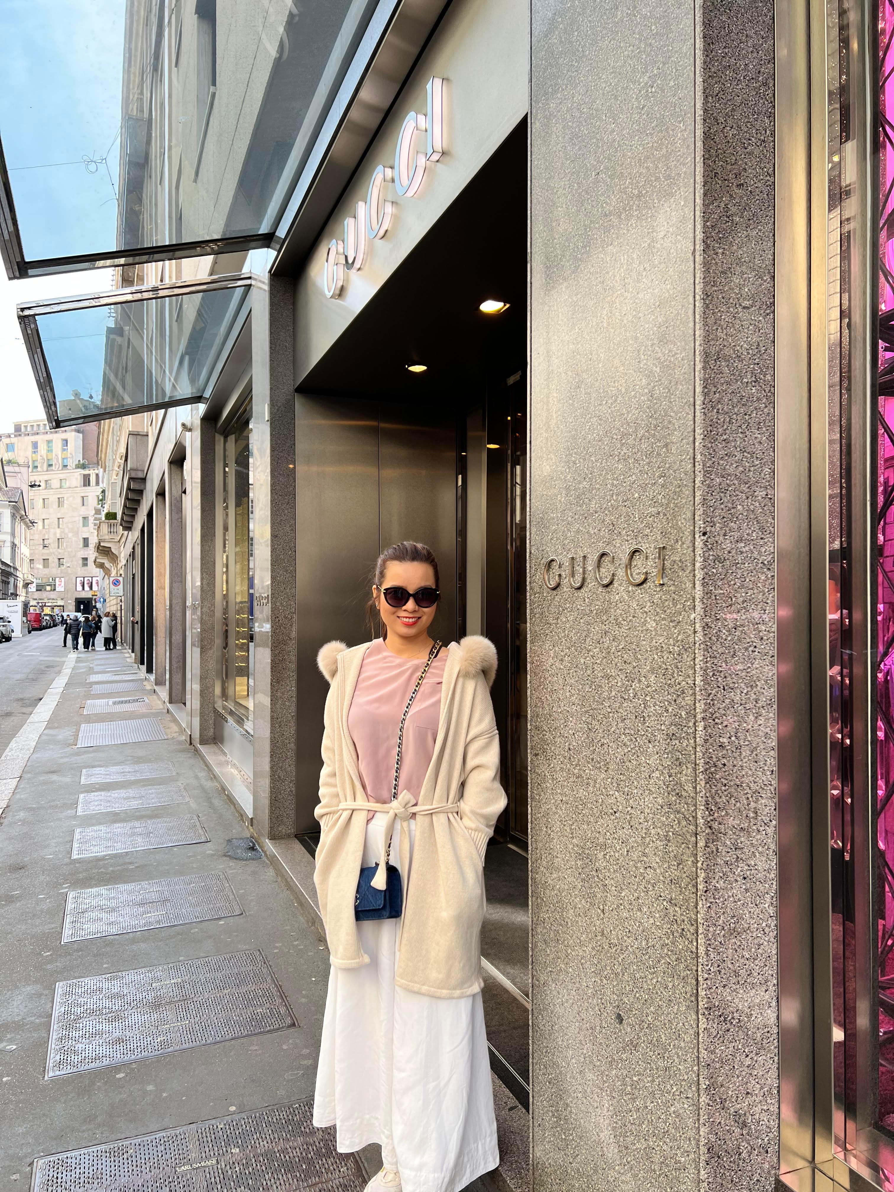 Cashmere Wrap Cardigan with Fox Fur