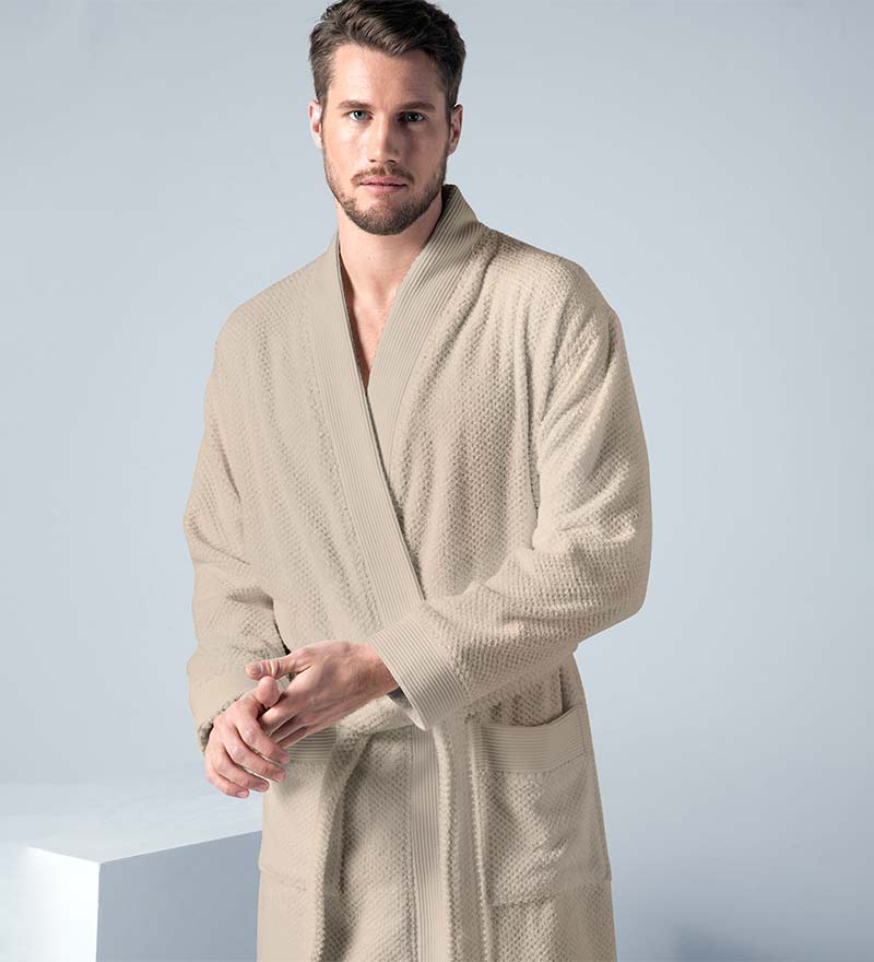 Men's Terry Cloth Kimono Robe - Clearance